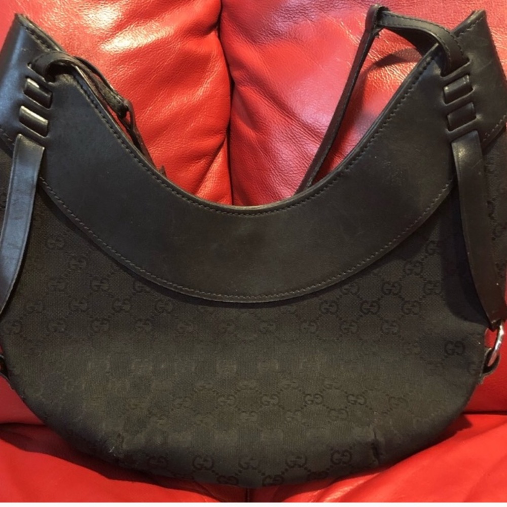 Crescent Shaped Gucci Hobo